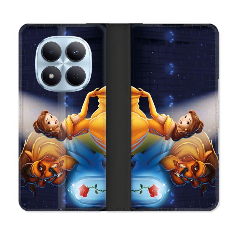 Housse Cuir Portefeuille Pour Xiaomi Redmi Note 15 Pro 5G La Belle et La Bête