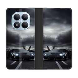 Housse Cuir Portefeuille Pour Xiaomi Redmi Note 15 Pro 5G Lamborghini Avion