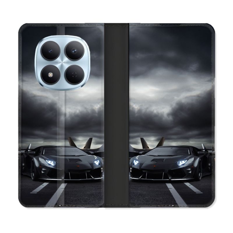 Housse Cuir Portefeuille Pour Xiaomi Redmi Note 15 Pro 5G Lamborghini Avion