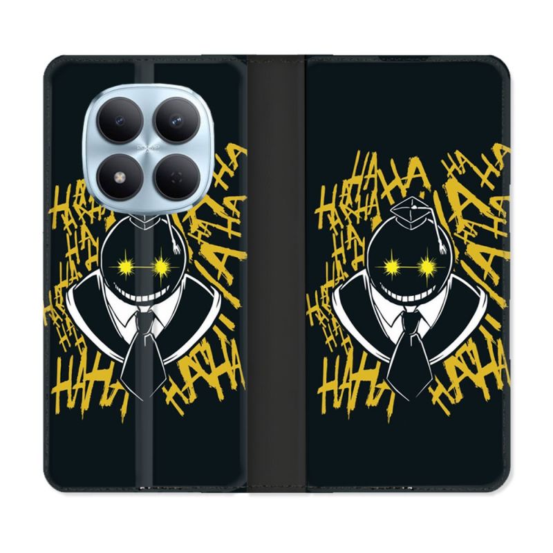 Housse Cuir Portefeuille Pour Xiaomi Redmi Note 15 Pro 5G Manga Assassination Classroom Kuro Noir