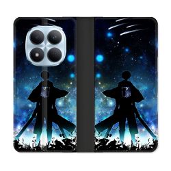 Housse Cuir Portefeuille Pour Xiaomi Redmi Note 15 Pro 5G Manga Attaque Titans Levi