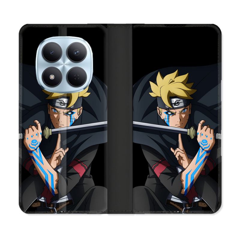Housse Cuir Portefeuille Pour Xiaomi Redmi Note 15 Pro 5G Manga Boruto Tatouage