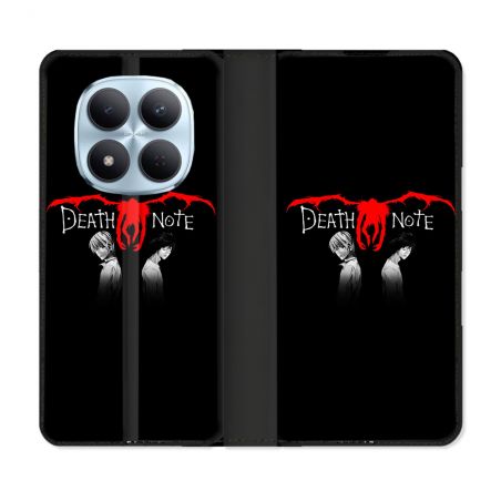 Housse Cuir Portefeuille Pour Xiaomi Redmi Note 15 Pro 5G Manga Death Note Noir