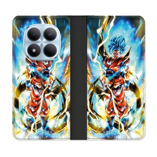 Housse Cuir Portefeuille Pour Xiaomi Redmi Note 15 Pro 5G Manga Dragon Ball Sangoku Blanc