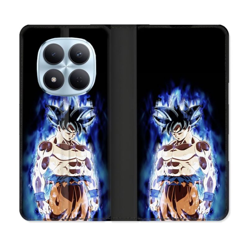 Housse Cuir Portefeuille Pour Xiaomi Redmi Note 15 Pro 5G Manga Dragon Ball Sangoku Noir