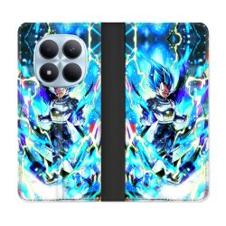 Housse Cuir Portefeuille Pour Xiaomi Redmi Note 15 Pro 5G Manga Dragon Ball Vegeta Bleu