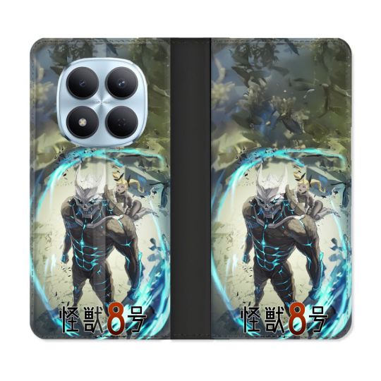 Housse Cuir Portefeuille Pour Xiaomi Redmi Note 15 Pro 5G Manga Kaiju N° 8 Kafka Hibino