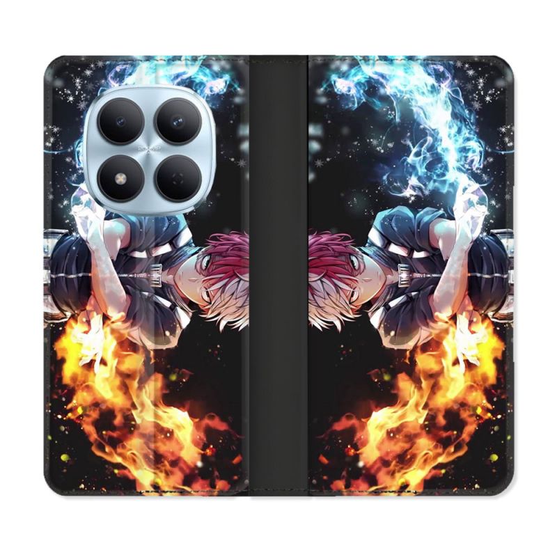 Housse Cuir Portefeuille Pour Xiaomi Redmi Note 15 Pro 5G Manga My Hero Academia Shoto