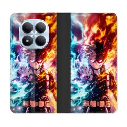 Housse Cuir Portefeuille Pour Xiaomi Redmi Note 15 Pro 5G Manga My Hero Academia Shoto Portrait