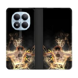 Housse Cuir Portefeuille Pour Xiaomi Redmi Note 15 Pro 5G Manga One Piece Ace Noir