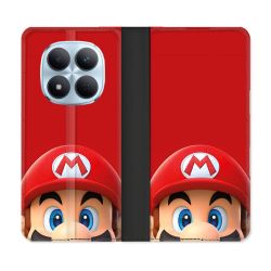 Housse Cuir Portefeuille Pour Xiaomi Redmi Note 15 Pro 5G Mario Rouge