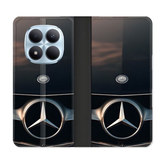 Housse Cuir Portefeuille Pour Xiaomi Redmi Note 15 Pro 5G Mercedes Calendre