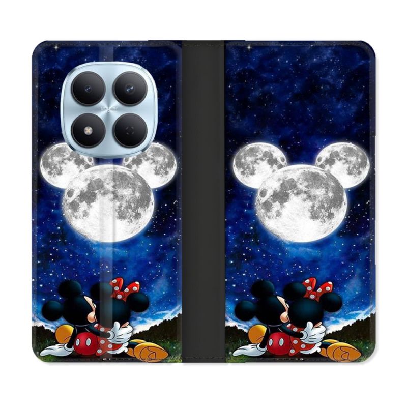 Housse Cuir Portefeuille Pour Xiaomi Redmi Note 15 Pro 5G Mickey Minnie
