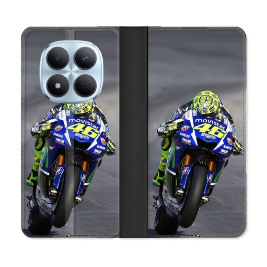 Housse Cuir Portefeuille Pour Xiaomi Redmi Note 15 Pro 5G Moto Course GP Wheeling 46