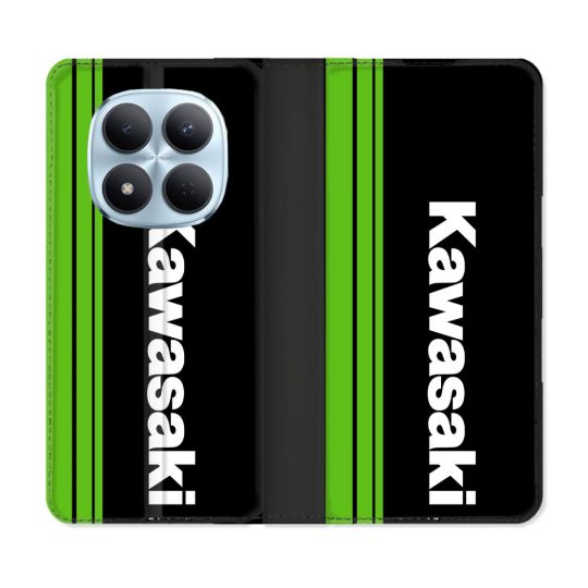 Housse Cuir Portefeuille Pour Xiaomi Redmi Note 15 Pro 5G Moto Kawasaki