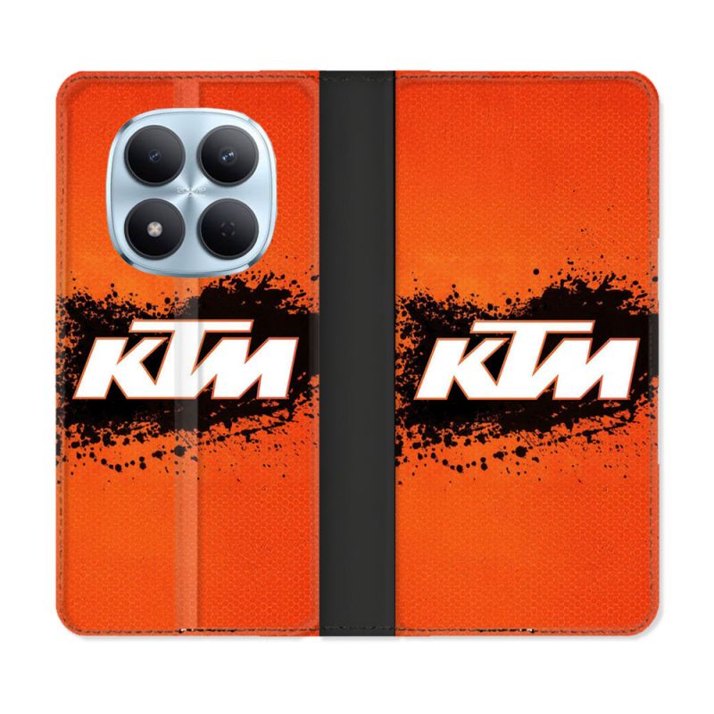 Housse Cuir Portefeuille Pour Xiaomi Redmi Note 15 Pro 5G Moto KTM