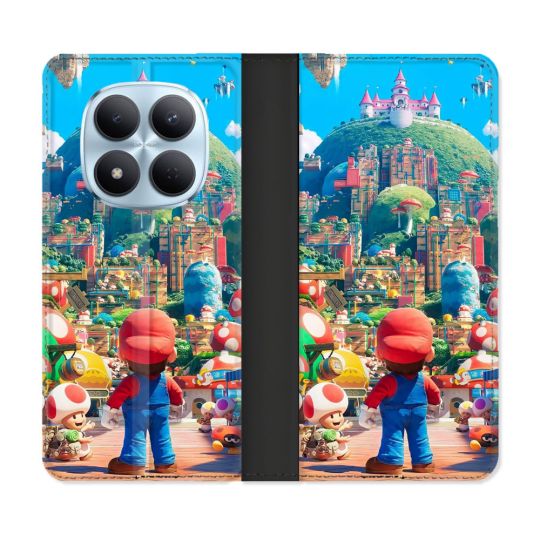 Housse Cuir Portefeuille Pour Xiaomi Redmi Note 15 Pro 5G Nintendo World