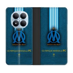 Housse Cuir Portefeuille Pour Xiaomi Redmi Note 15 Pro 5G Olympique Marseille OM Bande