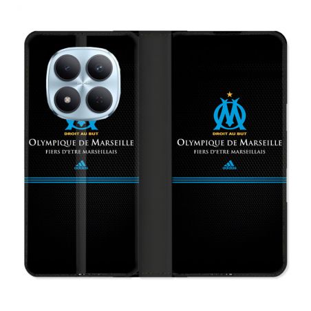 Housse Cuir Portefeuille Pour Xiaomi Redmi Note 15 Pro 5G Olympique Marseille OM Fier etre Marseillais
