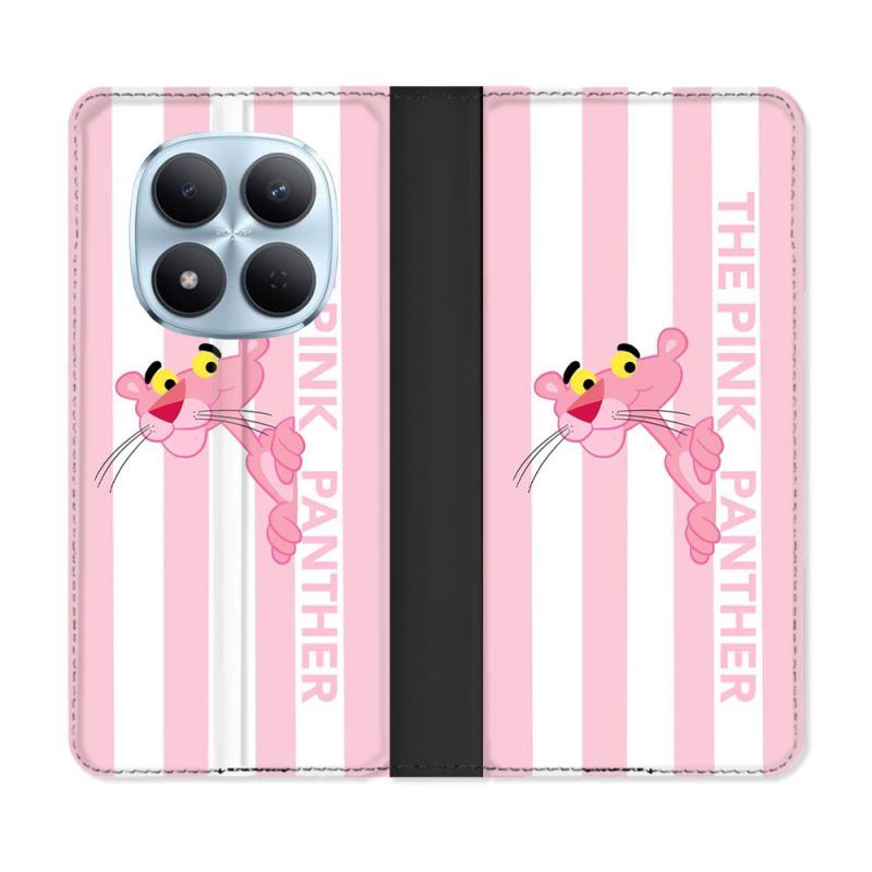 Housse Cuir Portefeuille Pour Xiaomi Redmi Note 15 Pro 5G Panthere Rose