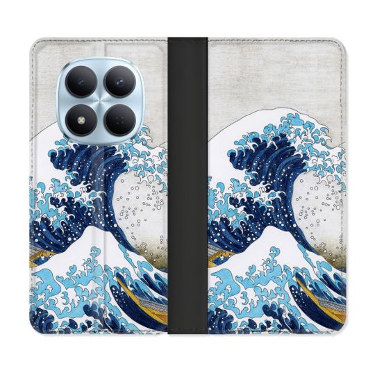 Housse Cuir Portefeuille Pour Xiaomi Redmi Note 15 Pro 5G Peinture La Grande Vague