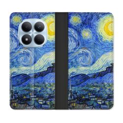 Housse Cuir Portefeuille Pour Xiaomi Redmi Note 15 Pro 5G Peinture La nuit étoilée