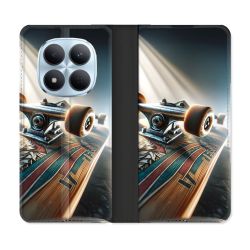 Housse Cuir Portefeuille Pour Xiaomi Redmi Note 15 Pro 5G Planche Skate
