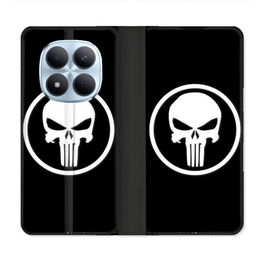 Housse Cuir Portefeuille Pour Xiaomi Redmi Note 15 Pro 5G Punisher