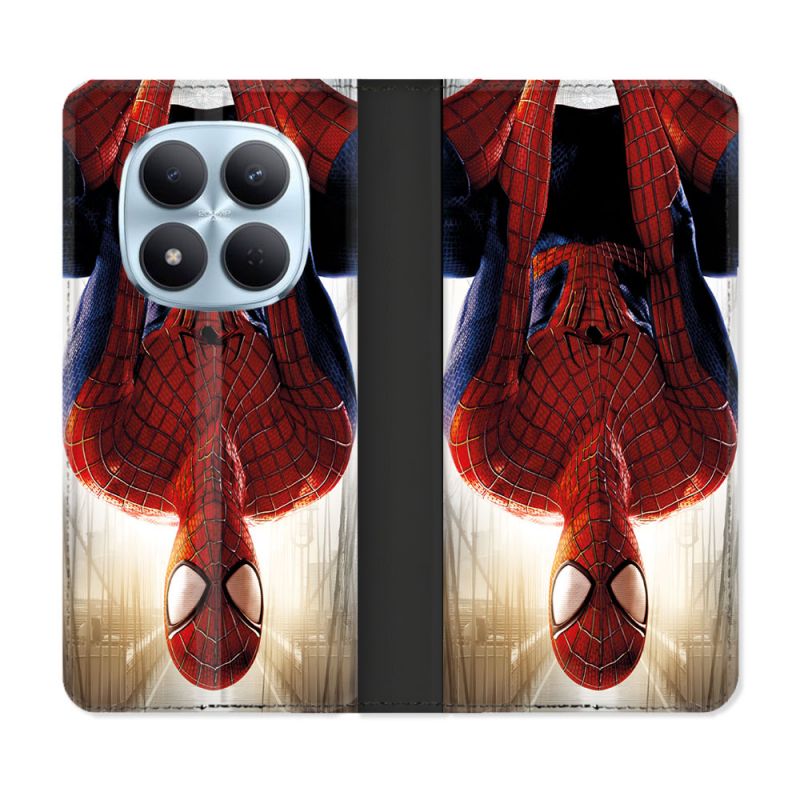 Housse Cuir Portefeuille Pour Xiaomi Redmi Note 15 Pro 5G Spiderman Invers