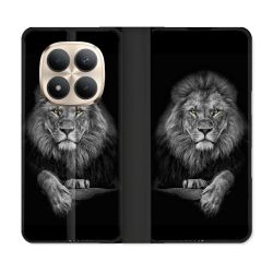 Housse Cuir Portefeuille Pour Xiaomi Redmi Note 15 Pro Plus 5G Animal Lion Majestueux