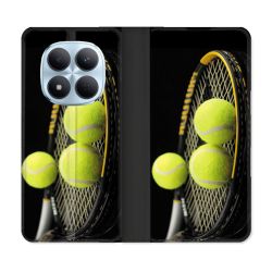 Housse Cuir Portefeuille Pour Xiaomi Redmi Note 15 Pro 5G Sport Tennis Balls