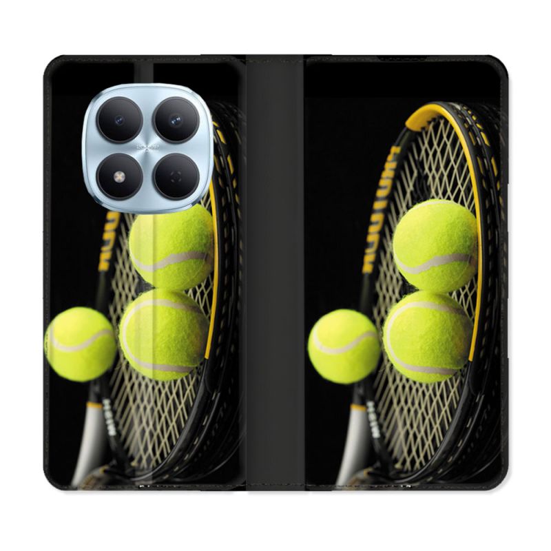 Housse Cuir Portefeuille Pour Xiaomi Redmi Note 15 Pro 5G Sport Tennis Balls
