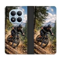 Housse Cuir Portefeuille Pour Xiaomi Redmi Note 15 Pro 5G Sport VTT Montagne