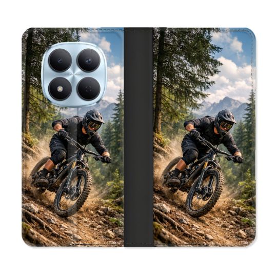 Housse Cuir Portefeuille Pour Xiaomi Redmi Note 15 Pro 5G Sport VTT Montagne