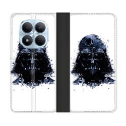 Housse Cuir Portefeuille Pour Xiaomi Redmi Note 15 Pro 5G Star Wars - Dark Vador Blanc