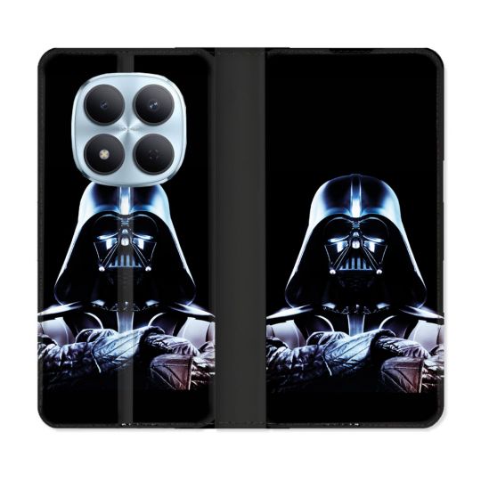 Housse Cuir Portefeuille Pour Xiaomi Redmi Note 15 Pro 5G Star Wars - Dark Vador Noir