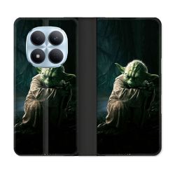 Housse Cuir Portefeuille Pour Xiaomi Redmi Note 15 Pro 5G Star Wars - Yoda sombre