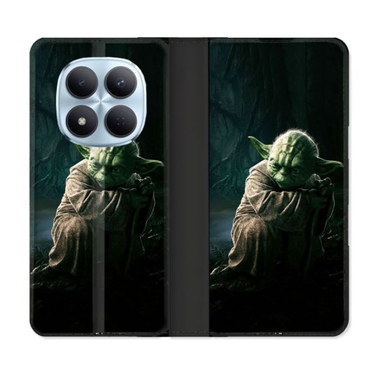 Housse Cuir Portefeuille Pour Xiaomi Redmi Note 15 Pro 5G Star Wars - Yoda sombre