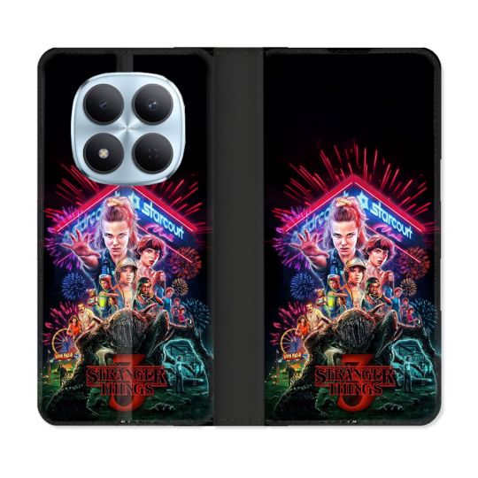 Housse Cuir Portefeuille Pour Xiaomi Redmi Note 15 Pro 5G Stranger Things Affiche 3