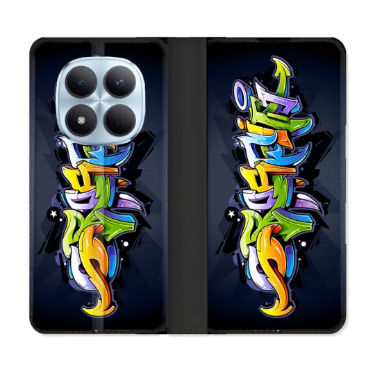 Housse Cuir Portefeuille Pour Xiaomi Redmi Note 15 Pro 5G Street Art Graffiti