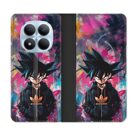 Housse Cuir Portefeuille Pour Xiaomi Redmi Note 15 Pro 5G Street Art Sangoku