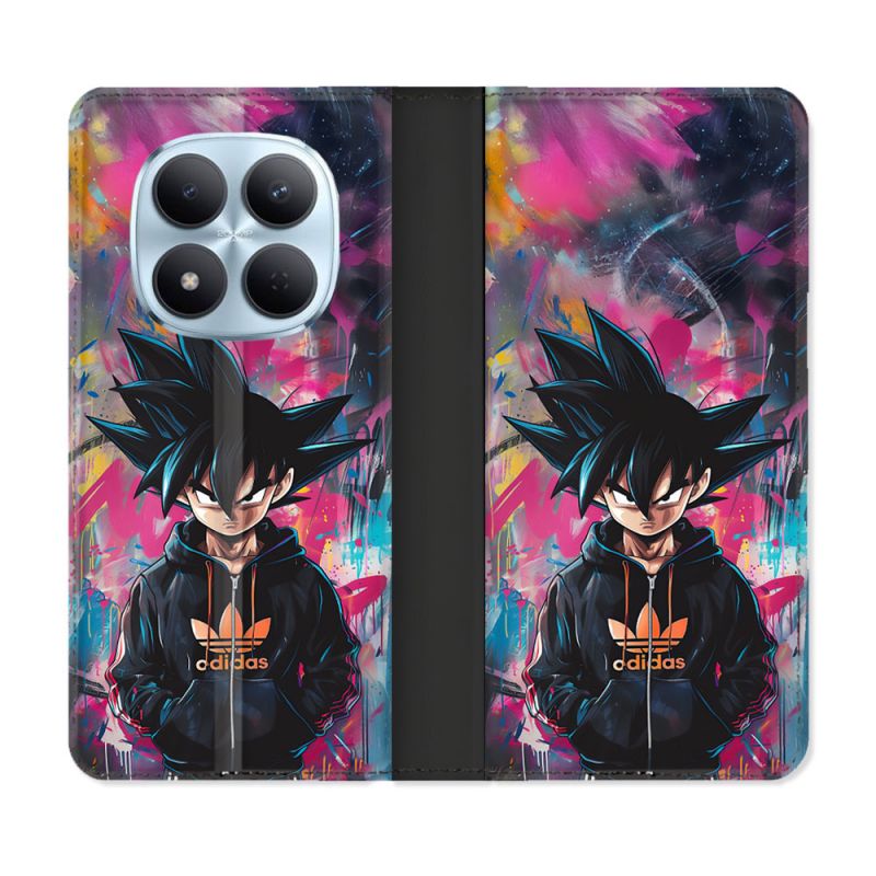 Housse Cuir Portefeuille Pour Xiaomi Redmi Note 15 Pro 5G Street Art Sangoku