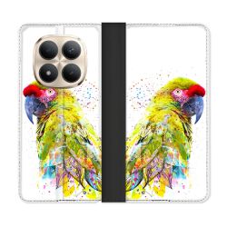 Housse Cuir Portefeuille Pour Xiaomi Redmi Note 15 Pro Plus 5G Animal Perroquet Jaune