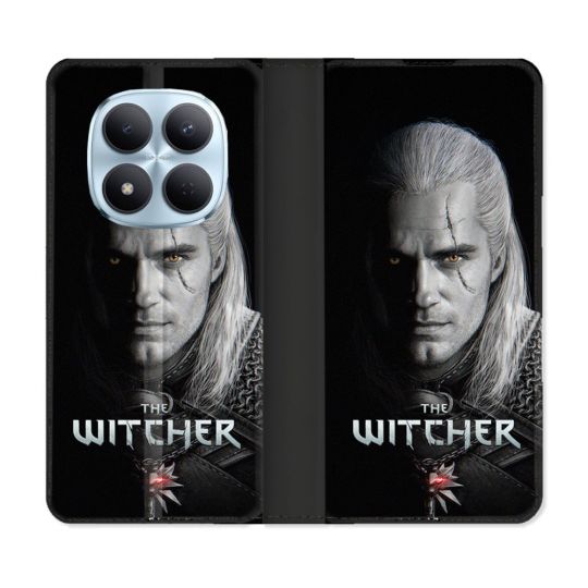 Housse Cuir Portefeuille Pour Xiaomi Redmi Note 15 Pro 5G The Witcher Noir
