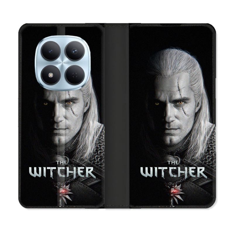 Housse Cuir Portefeuille Pour Xiaomi Redmi Note 15 Pro 5G The Witcher Noir
