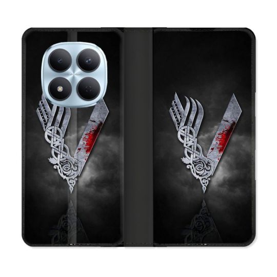 Housse Cuir Portefeuille Pour Xiaomi Redmi Note 15 Pro 5G Viking