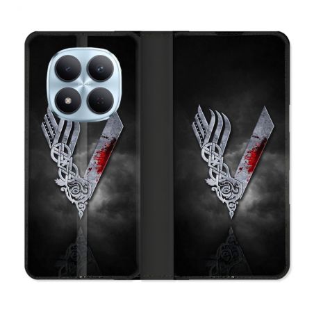 Housse Cuir Portefeuille Pour Xiaomi Redmi Note 15 Pro 5G Viking