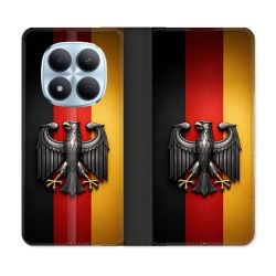 Housse Cuir Portefeuille Pour Xiaomi Redmi Note 15 Pro 5G Voyage Drapeau Allemagne