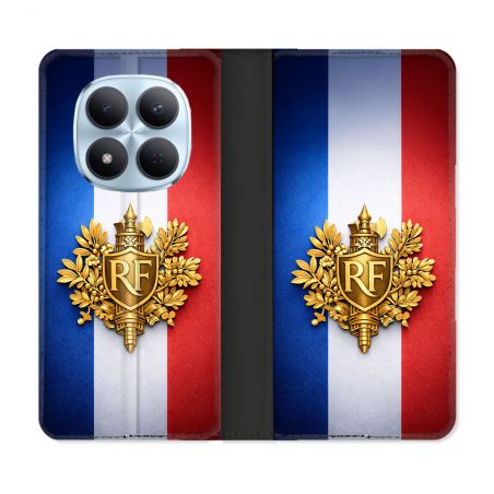Housse Cuir Portefeuille Pour Xiaomi Redmi Note 15 Pro 5G Voyage Drapeau France