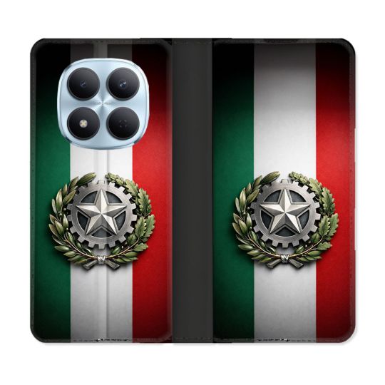 Housse Cuir Portefeuille Pour Xiaomi Redmi Note 15 Pro 5G Voyage Drapeau Italie